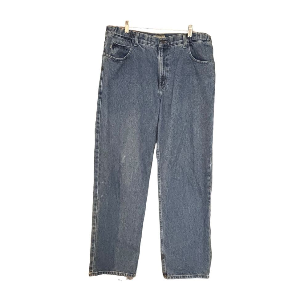L.L. Bean Mens Jeans Size 36-32 Comfort Waist Expander 5 Pocket Design Denim